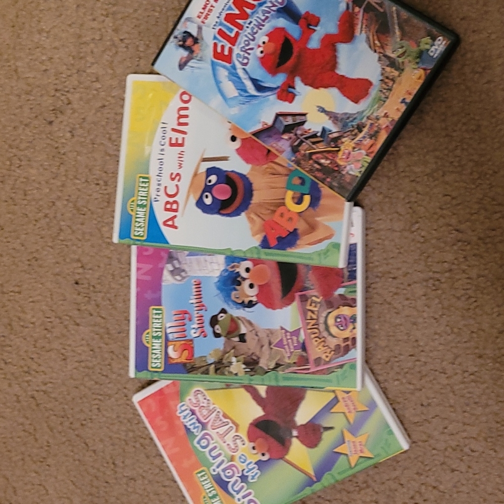 4 Sesame Street Dvds